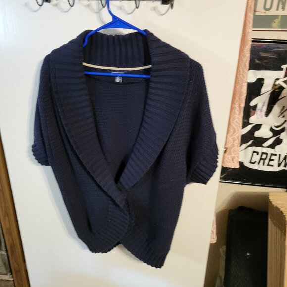 TOMMY HILFIGER NAVY BLUE SWEATER CARDIGAN SZ M - Picture 1 of 6